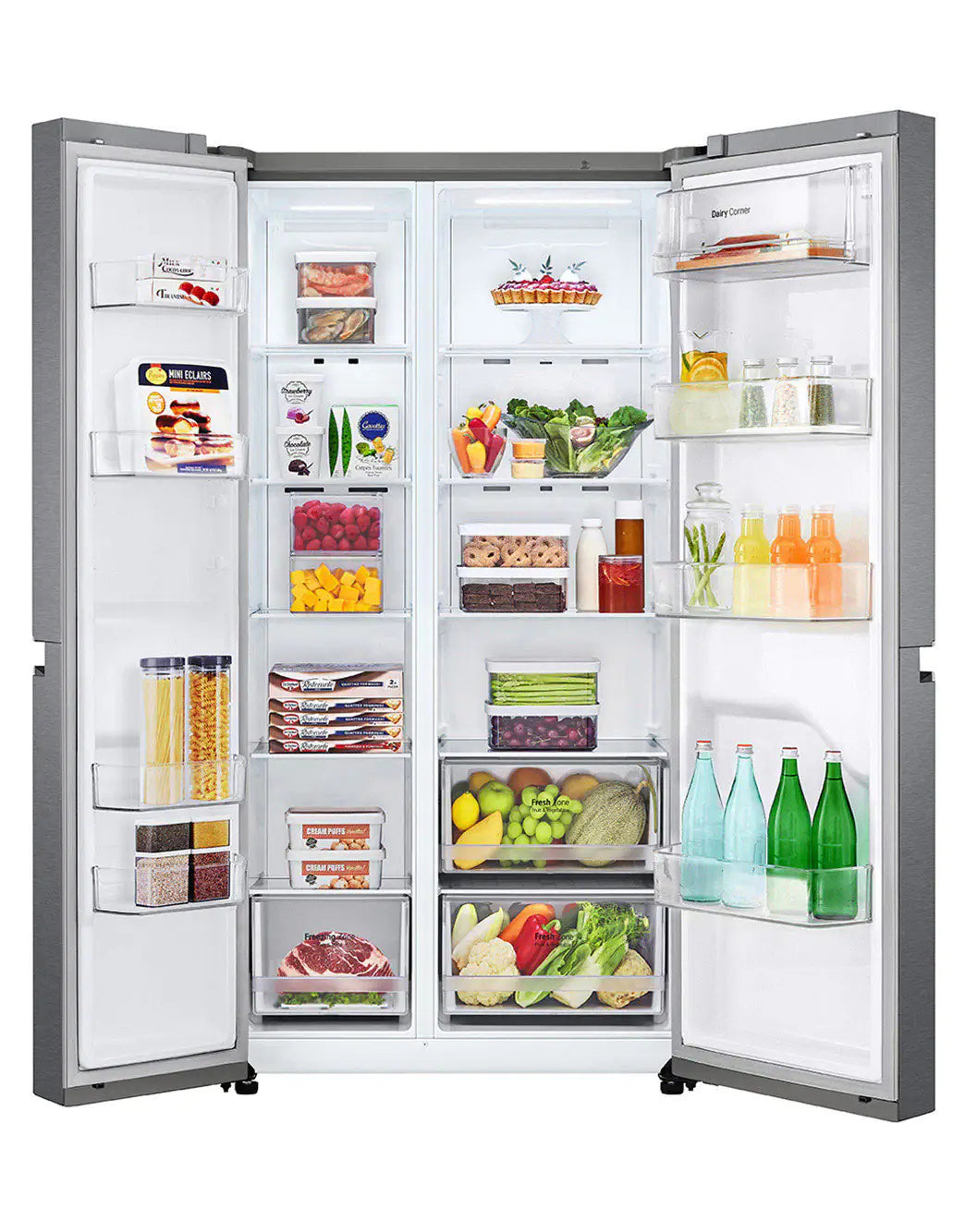 LG 688(L) | Side by Side Refrigerator |Smart Inverter Compressor | Multi Air Flow | Smart Diagnosis