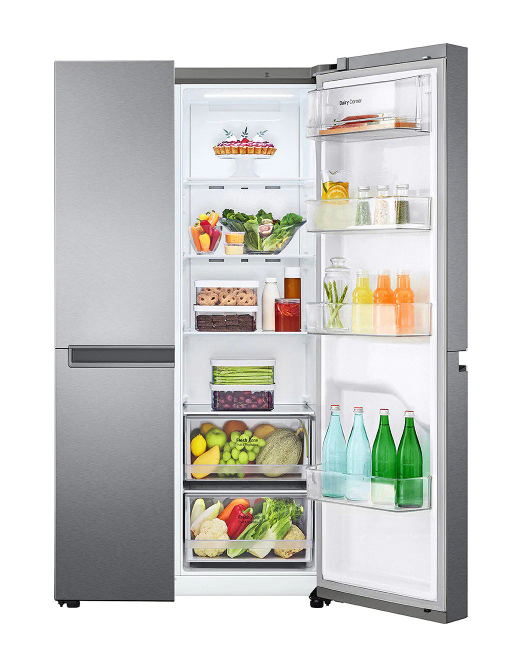 LG 688(L) | Side by Side Refrigerator |Smart Inverter Compressor | Multi Air Flow | Smart Diagnosis